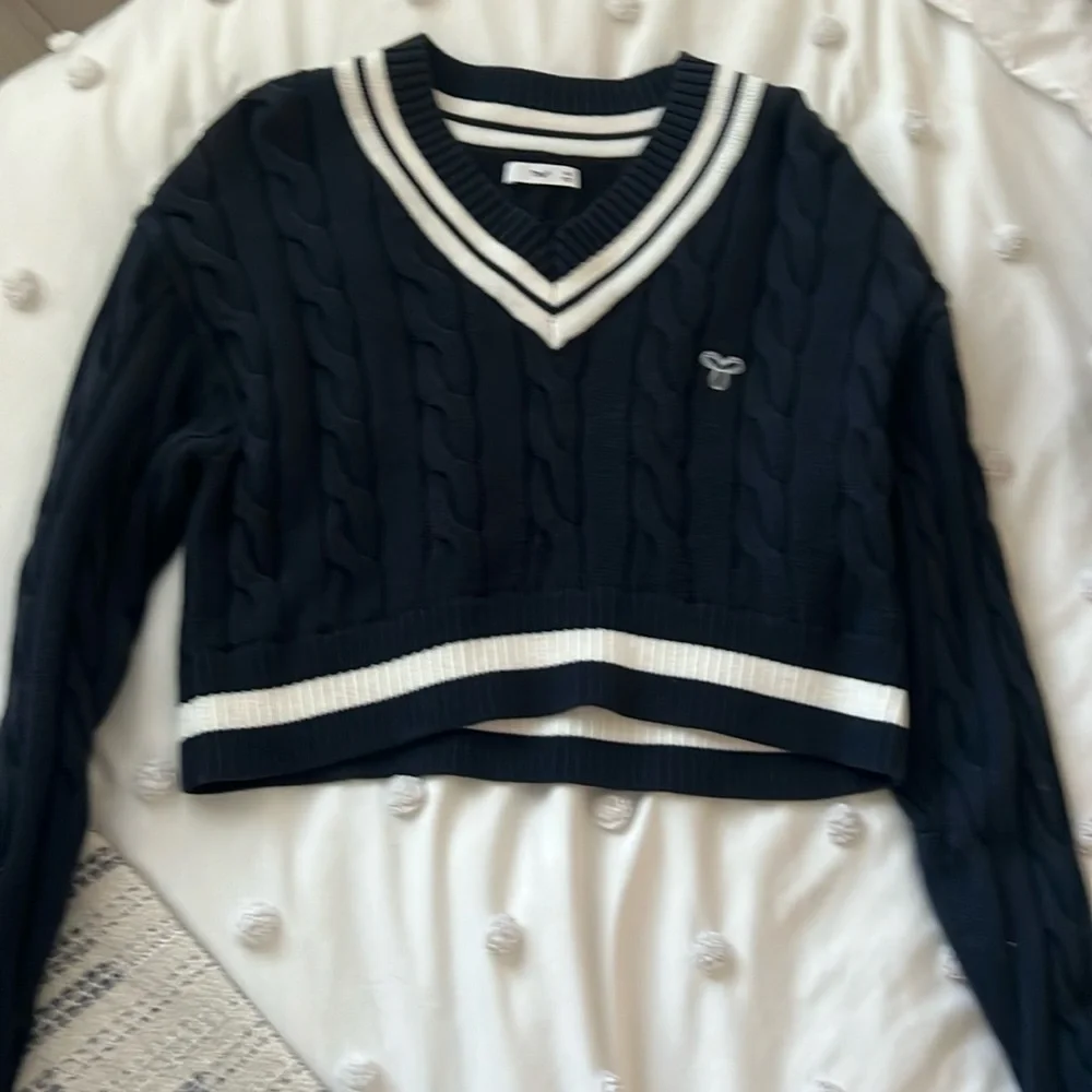 Cropped sweater from Aritzia. Size xs and v neck.prefect conditions. - Picture 1 of 3